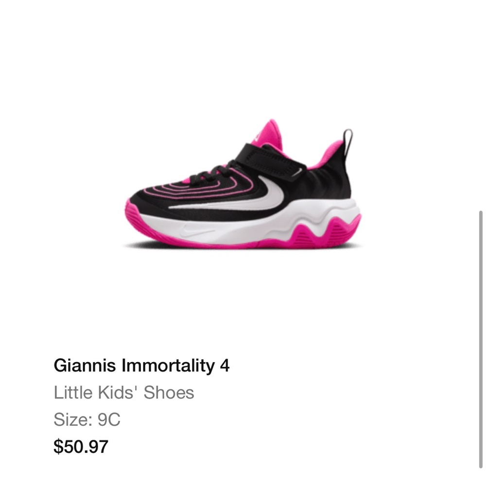 Nike Kids' Sneakers - Black and Pink